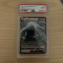 PSA 8 138/195 Lugia V Prize Pack Series Stamped Play Pokemon TCG Silver Tempest - Image 1