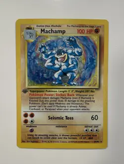 Pokemon TCG Machamp Base Set 8/102 Holo Unlimited Holo Rare - Image 1