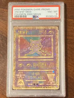 PSA 8 - 2000 POKEMON GAME PROMO - ANCIENT MEW - POKEMON 2000 MOVIE - HOLO - Image 1