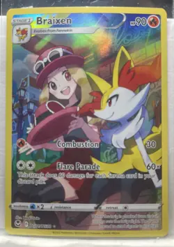 Braixen TG01/TG30 Full Art - Silver Tempest Trainer Gallery - Pokemon TCG - NM - Image 2