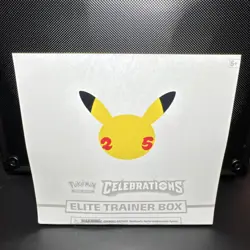 Pokemon Celebrations Elite Trainer Box Collectors Edition Pikachu Greninja 2021 - Image 1