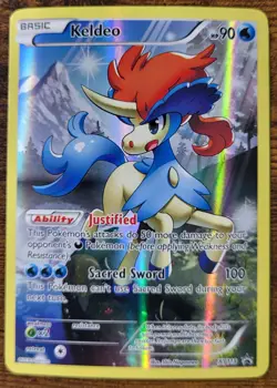 2016 Pokemon Mythical Collection Black Star Promo BSP #XY118 FA Keldeo Holo LP - Image 1