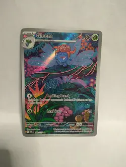 Pokemon Gloom Full Art Illustration Rare Holo 198/197 SV03 Obsidian Flames - Image 2