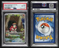 Turtonator Illustration Rare Pokemon SV07: Stellar Crown PSA 8 - Image 3