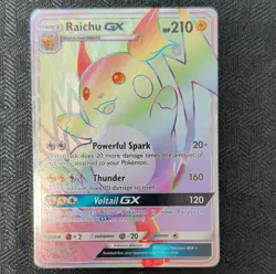 Pokemon Raichu GX Secret Rare Full Art Holo 75/73 Shining Legends English - Image 1