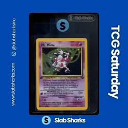 1999 POKEMON JUNGLE 1ST EDITION #6/64 MR. MIME HOLO RARE - Image 1