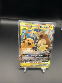 Raichu & Alolan Raichu GX 54/236 Unified Minds English Pokemon Tag Team NM - Image 2