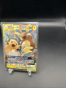 Raichu & Alolan Raichu GX 54/236 Unified Minds English Pokemon Tag Team NM - Image 3