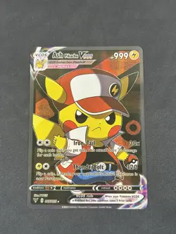 Pokemon - Ash Pikachu VCOS 007/055 - SWSH Vivid Voltage Cosplay - HOLO - NM - Image 1