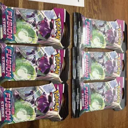 (x6) Pokemon TCG: Sword & Shield-Fusion Strike Sleeved Booster Pack - Image 1