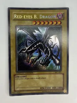 Red Eyes Black Dragon BPT-005 Secret Rare Limited Edition Yu-Gi-Oh Card MP - Image 1