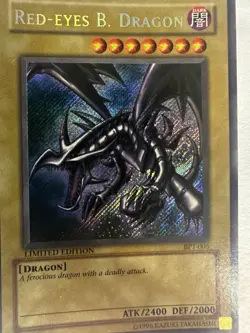 Red Eyes Black Dragon BPT-005 Secret Rare Limited Edition Yu-Gi-Oh Card MP - Image 2