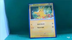 Pokemon Card - Pikachu - My First Battle - Blue Border - Pokeball Stamp - NM - Image 1