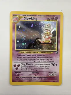 Slowking Neo Genesis Holo Rare Card 14/111 DOUBLE SWIRL - Image 1
