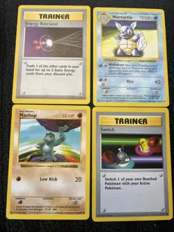 ❗Lot 5⃣: Shadowless Pokemon Vintage Base Set Common Uncommon Rare Cards Lot - Image 1
