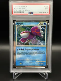Kyogre Holo SL6 PSA 7 Call of Legends Pokemon Card, New Cert! - Image 1