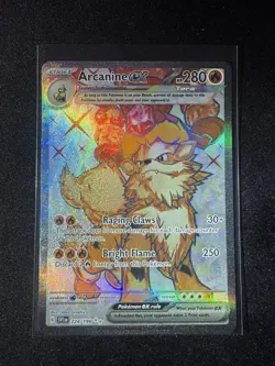 Arcanine ex 224/198 Scarlet & Violet Base (SV1) NM Full Art Pokemon Card - Image 1