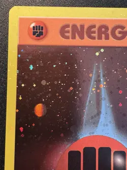 Fighting Energy WoTC League Promo Pokemon Card Cosmos Holo Rare Swirl Near Mint - Image 3