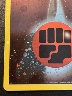 Fighting Energy WoTC League Promo Pokemon Card Cosmos Holo Rare Swirl Near Mint - Image 5