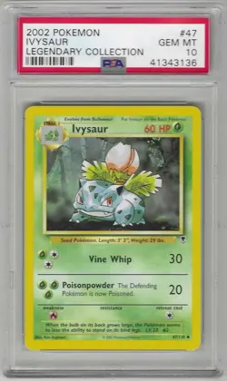 PSA 10 GEM MINT 2002 Pokemon Legendary Collection Ivysaur 47/110 Uncommon Card🌱 - Image 1