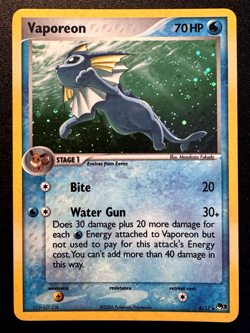Vaporeon 6/17 POP Series 3 Promo Pokemon Card Holo Foil Rare Near Mint - Image 1