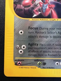 Rocket's Scizor WoTC Best of Game Black Star Promo 4 Pokemon Card Near Mint - Image 5