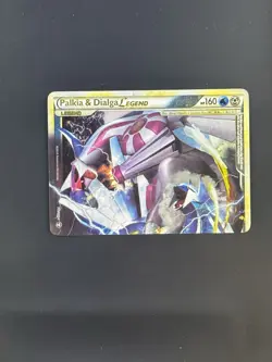 Palkia & Dialga Legend TOP 101/102 Holo Pokemon TCG Card HGSS Triumphant NM - Image 1