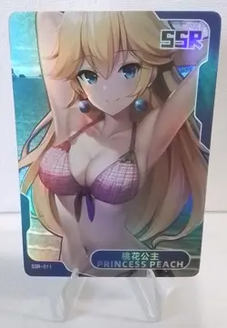 PRINCESS PEACH SSR SSR-011 Senpai Goddess Haven Series 4 Story CCG Anime Card - Image 1