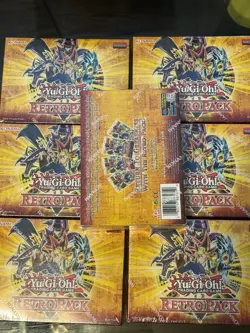 Lot of Seven (7) x YuGiOh! Retro Pack Mini Booster Pack Factory Sealed - Image 4