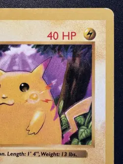 First Edition Shadowless Pikachu 58/102 Base Set Pokemon Card Rare HP - Image 4
