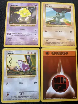 ❗Lot 3⃣: Shadowless Pokemon Vintage Base Set Common Uncommon Rare Cards Lot - Image 1