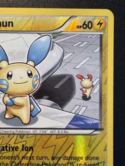 Minun 40/108 B&W Dark Explorers Pokemon Card Reverse Holo Foil Rare MP - Image 4