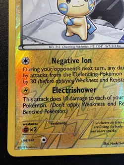 Minun 40/108 B&W Dark Explorers Pokemon Card Reverse Holo Foil Rare MP - Image 5