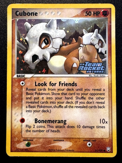 Cubone 51/109 EX Team Rocket Returns Pokemon Card Reverse Holo Foil Rare MP - Image 1