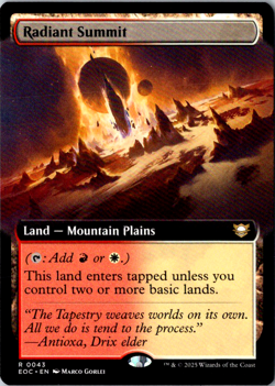 Radiant Summit (Extended Art) R Commander: Edge of Eternities 43 Near Mint - Image 1