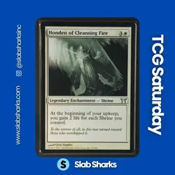 2004 MAGIC: THE GATHERING CHAMPIONS OF KAMIGAWA #14/306 HONDEN CLEANSING FIRE - Image 1