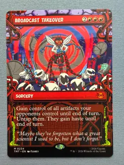 Broadcast Takeover (Showcase) - NM - Teenage Mutant Ninja Turtles MTG TMNT #234 - Image 1