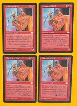 MTG MARAXUS OF KELD (x4) Weatherlight (OldManMTG 010-388) - Image 1