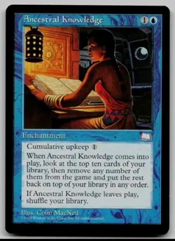 Ancestral Knowledge R Weatherlight Vintage The Gathering Uncirculated Gem💎Mint - Image 1