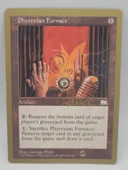 MTG Phyrexian Furnace 1997 World Championships Gold Border LP Magic The... - Image 1