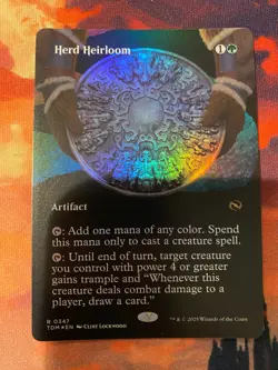 MTG Tarkir Dragonstorm Herd Heirloom Borderless Foil - Image 1