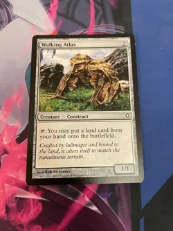MTG - WALKING ATLAS - COMMON - WORLDWAKE - LP - Image 1