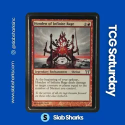 2004 MAGIC: THE GATHERING CHAMPIONS OF KAMIGAWA #172/306 HONDEN OF INFINITE RAGE - Image 1