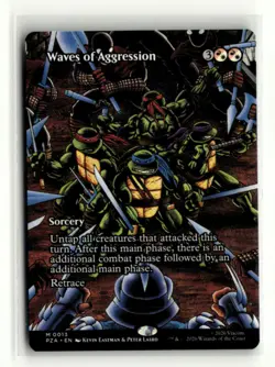 Waves of Aggression MTG Teenage Mutant Ninja Turtles PZA Mythic Rare #13 - Image 1