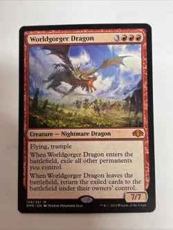 MTG Worldgorger Dragon Dominaria Remastered #148 Mythic - Image 1