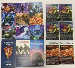 TMNT commander party event MTG Magic The Gathering + Promo Cards Ninja Turtles - Image 1