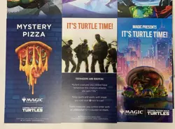 TMNT commander party event MTG Magic The Gathering + Promo Cards Ninja Turtles - Image 5