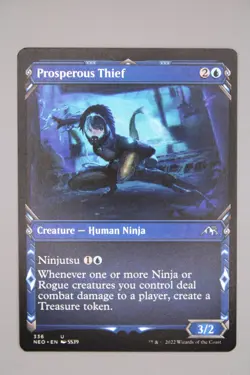 Prosperous Thief (Showcase) Kamigawa: Neon Dynasty 336 MTG Magic - Image 1