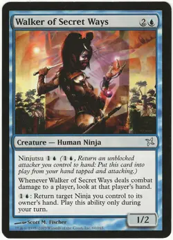 MTG Walker of Secret Ways Betrayers of Kamigawa Uncommon MP - Image 1