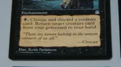 Tortured Existence X's 4 Enchantment Keith Parkinson Magic the Gathering 1998 ex - Image 3